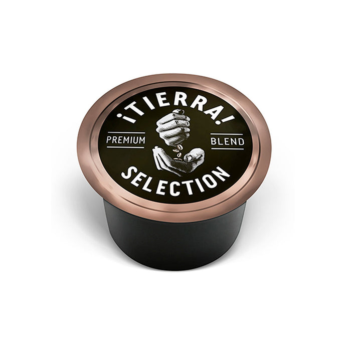 Lavazza ¡Tierra! Selection Premium Blend Blue Single Dose Espresso Coffee Capsules (Pack Of 100)